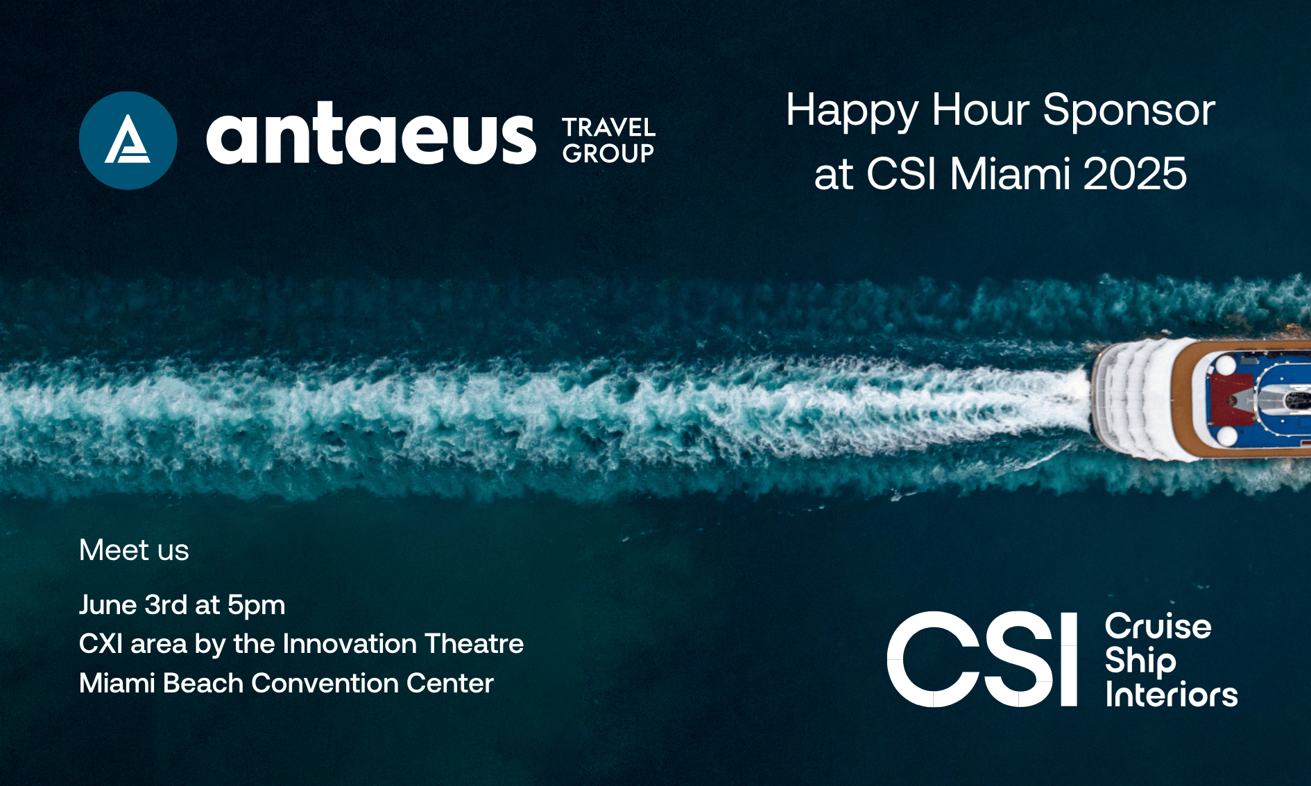 Antaeus Travel Group sponsor at CSI Miami 2025